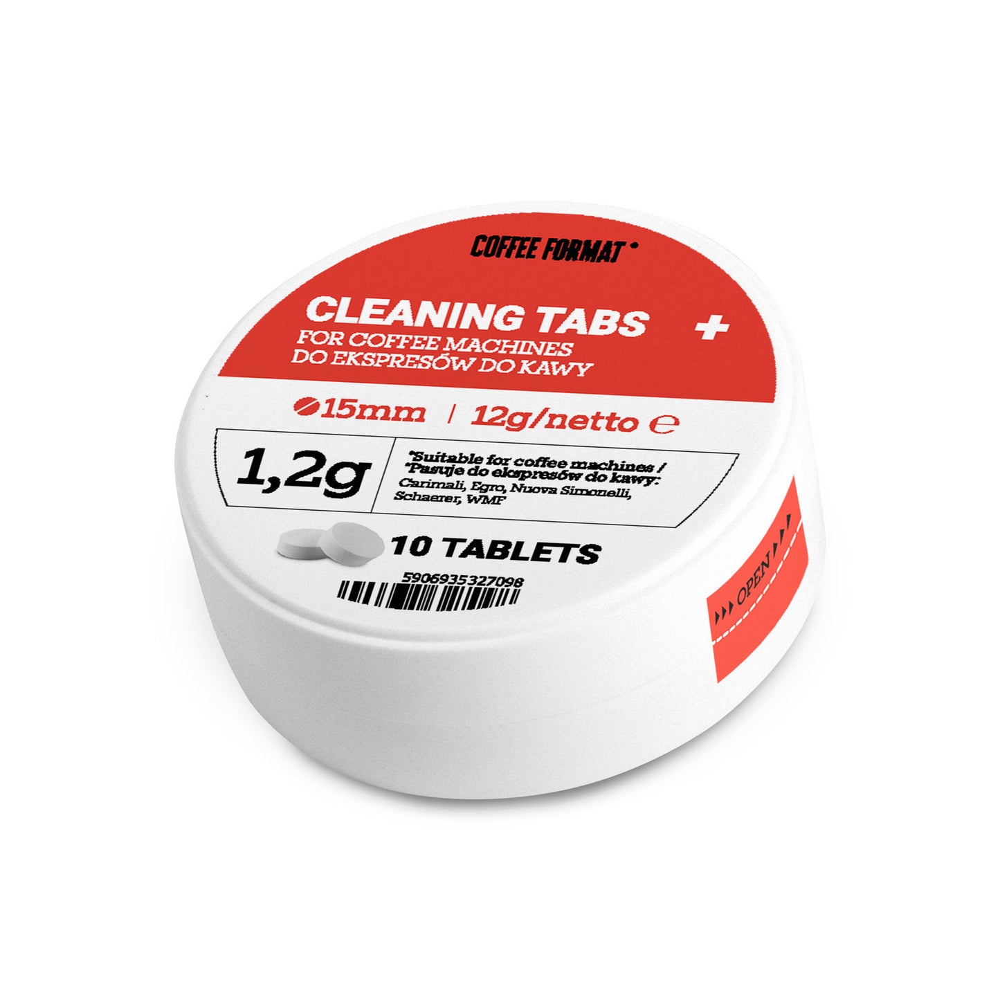 Coffee Format Cleaning Tabs+ 10 szt. x 1,2g