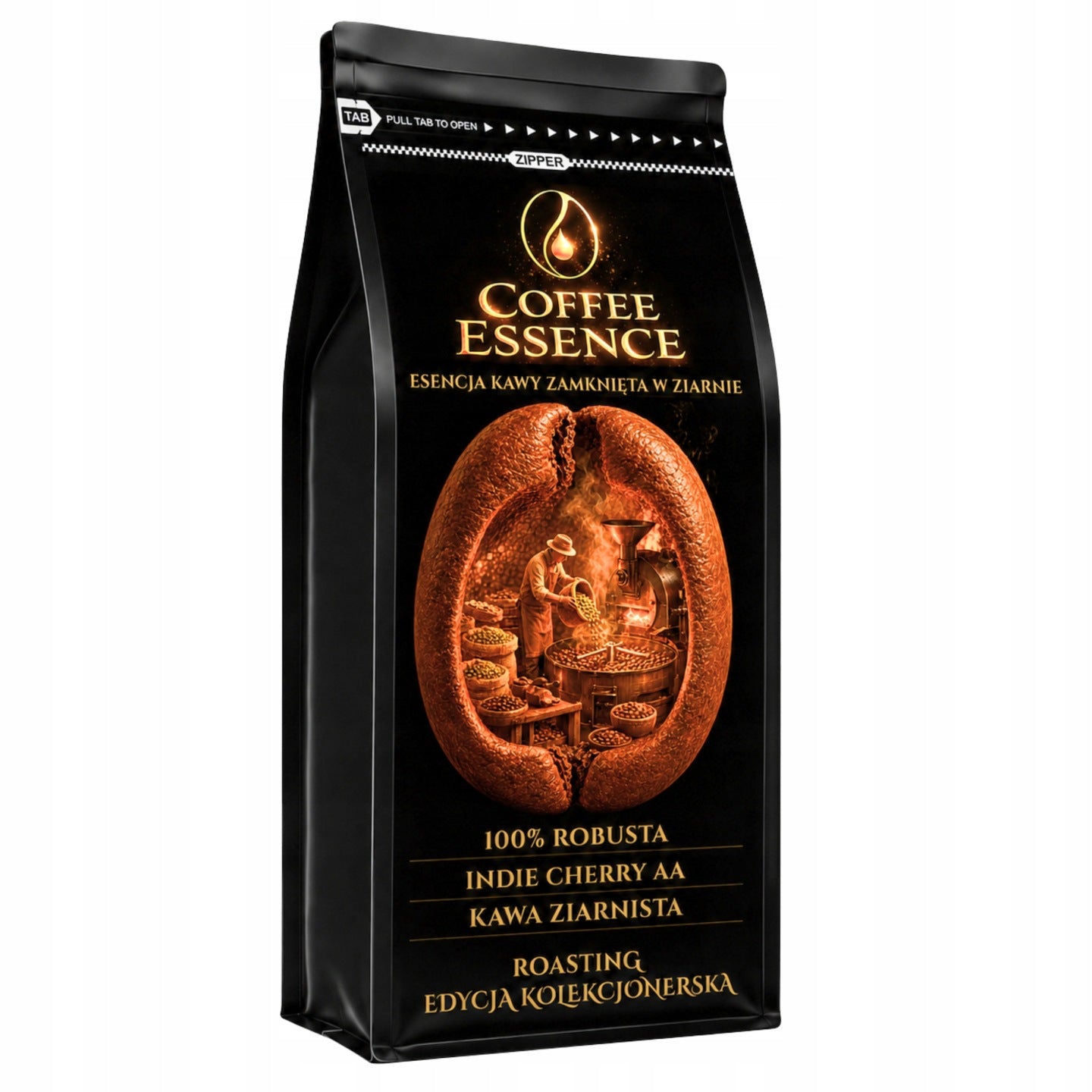 Kawa Ziarnista 1kg 100% Robusta Indie Cherry AA