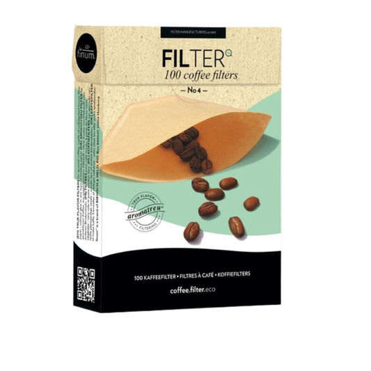Filtry do kawy Finum Filter No.4 Brązowe - 100 szt.