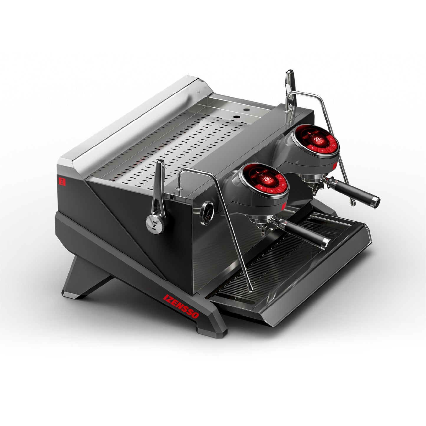 Ekspres kolbowy Izensso RAPTOR 2-grupowy – Czarny